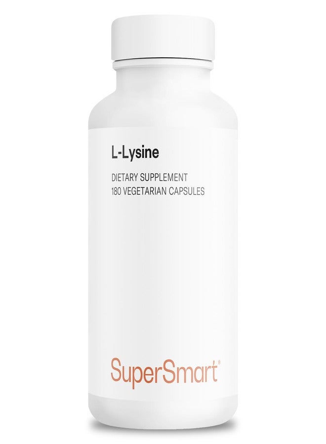 Supersmart - L-Lysine 6000mg per Day (High Strength) - Essential Amino Acid Lysine Supplement | Non-GMO & Gluten Free - 180 Vegetarian Capsules - Image 1